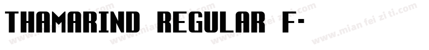Thamarind Regular f字体转换